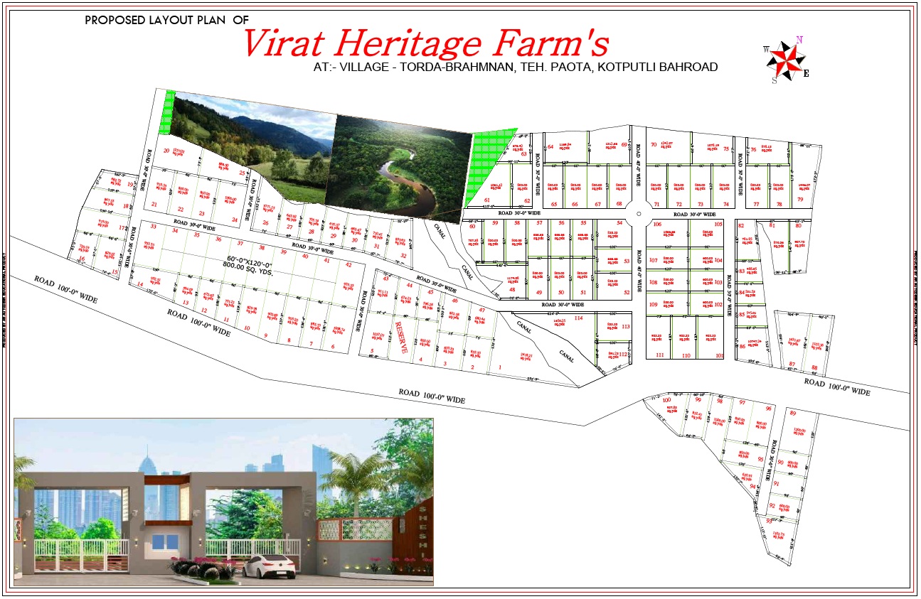 Farm House Neemrana site layout